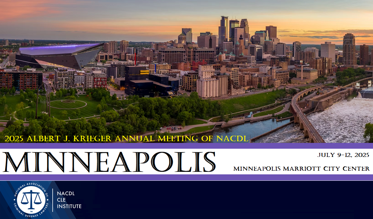 Article 2025 Albert J. Krieger Annual Meeting of NACDL