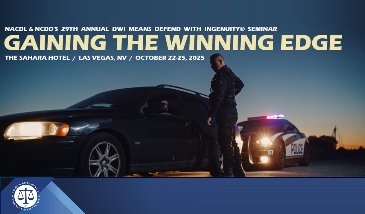2025 DWI Means Defend With Ingenuity Seminar Cover