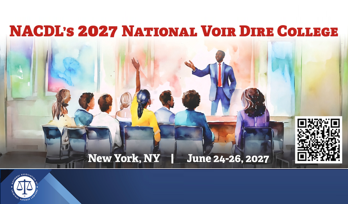 2027 National Voir Dire College Cover