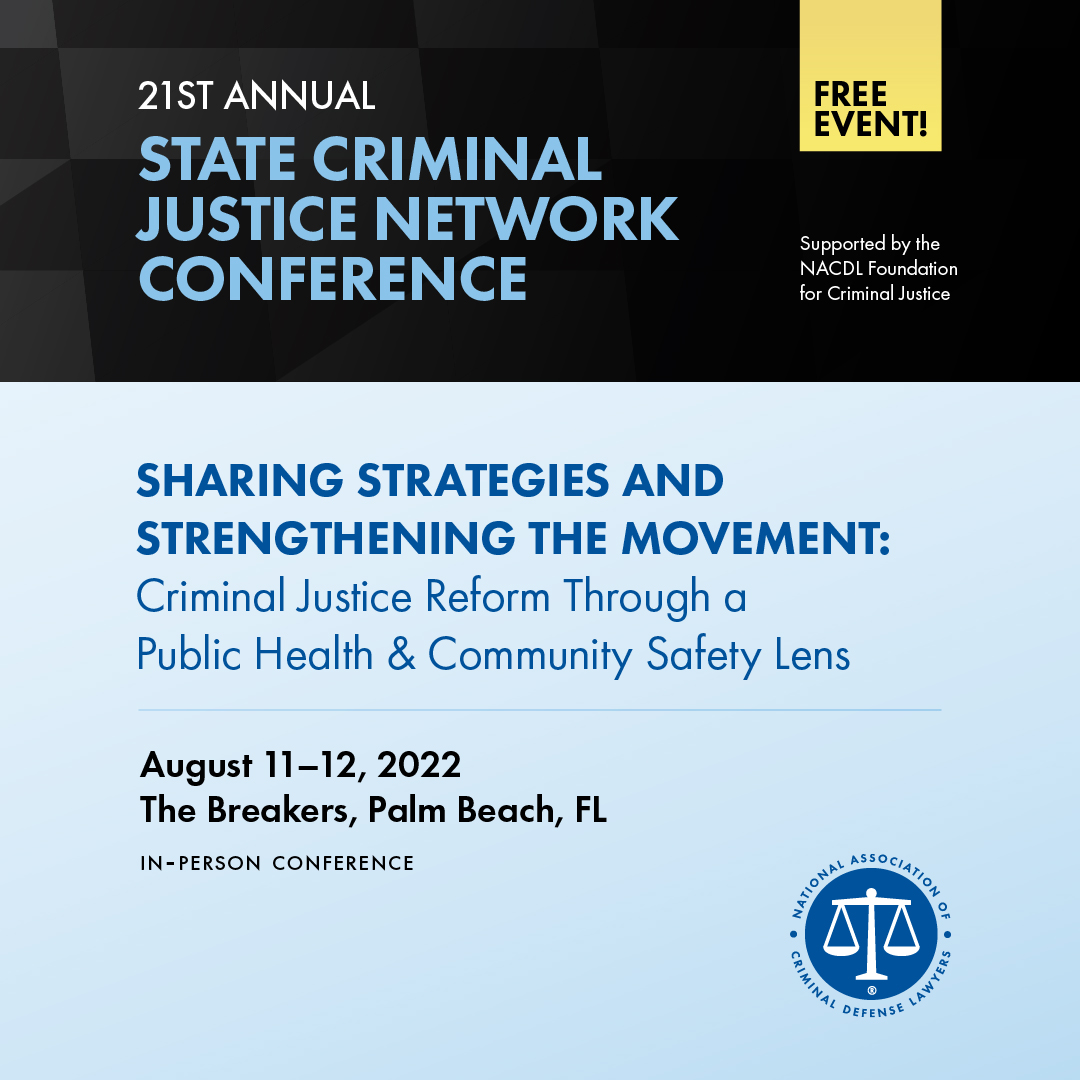 Article 21st Annual State Criminal Justice Network Conference