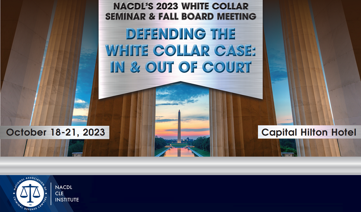 Article 2023 White Collar Seminar & Fall Board Meeting