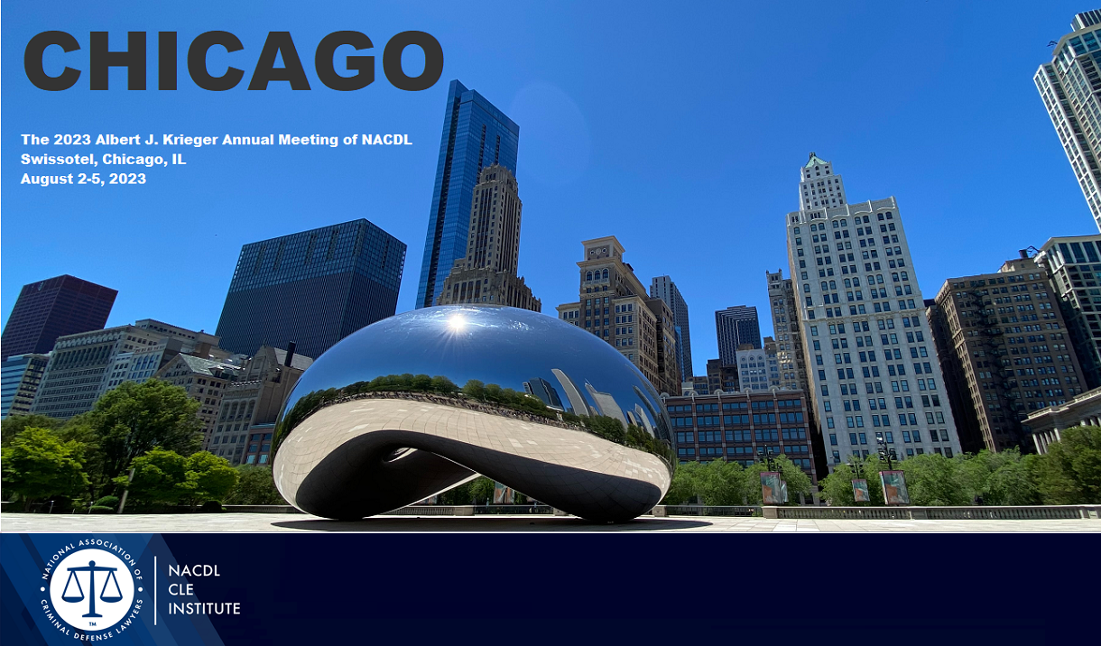 2023 Albert J. Krieger Annual Meeting of NACDL Cover