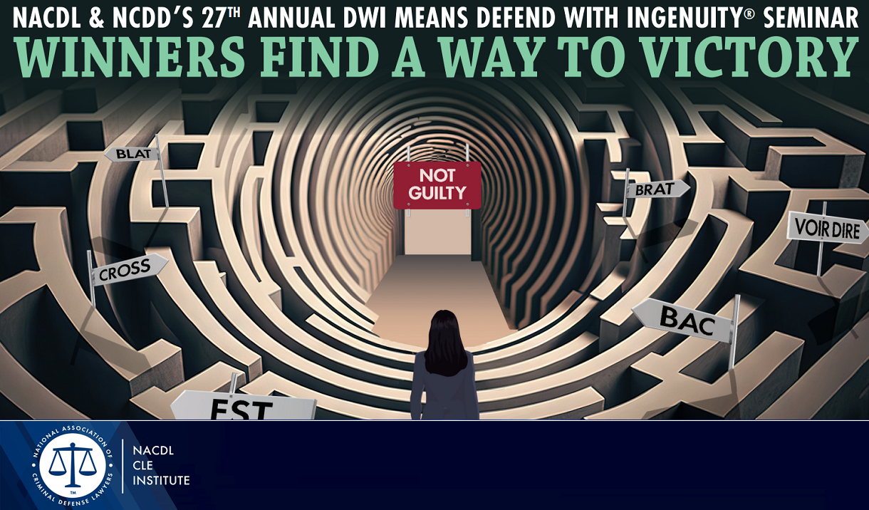 2023 DWI Means Defend With Ingenuity Seminar Cover