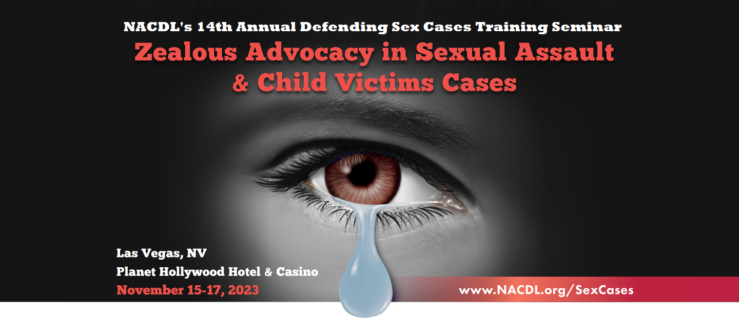 2023 Defending Sex Cases Training Seminar image