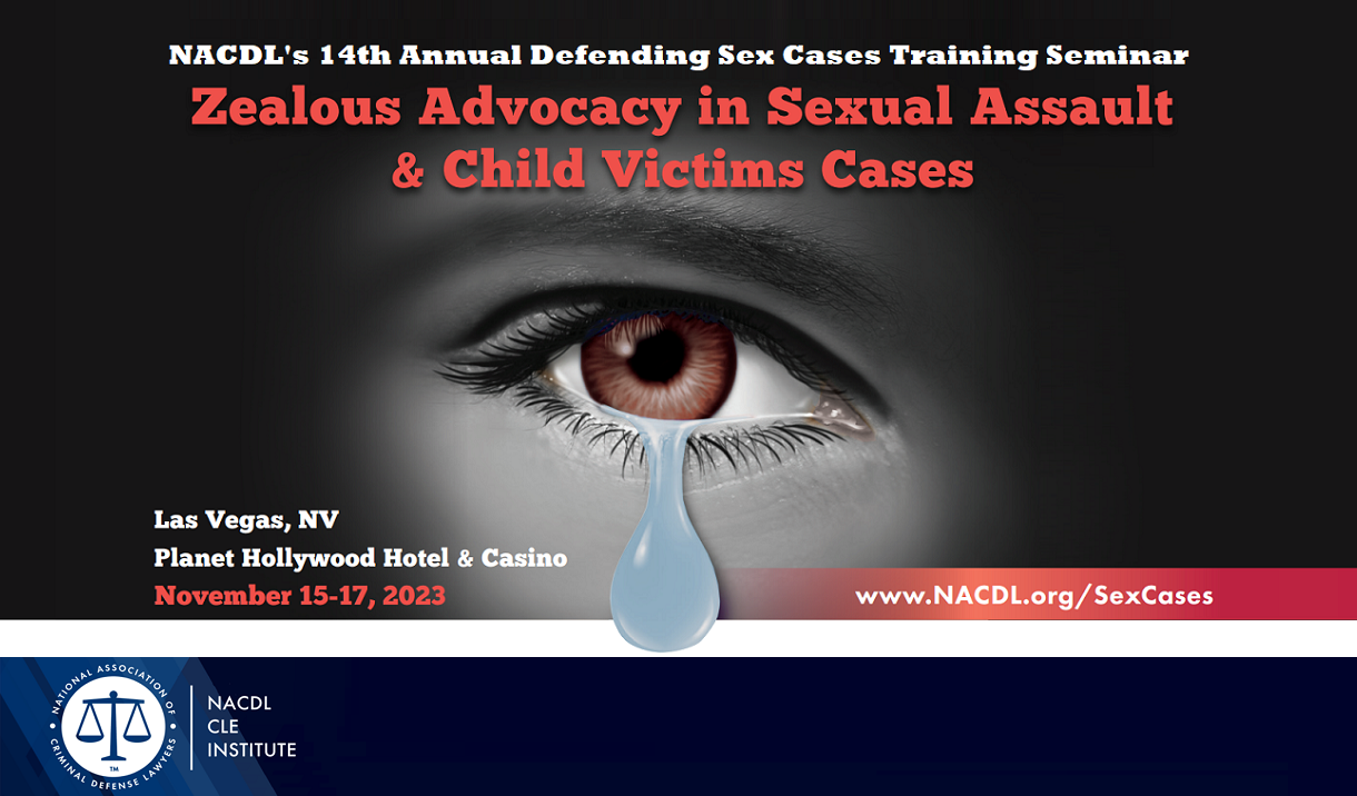 Article 2023 Defending Sex Cases Training Seminar