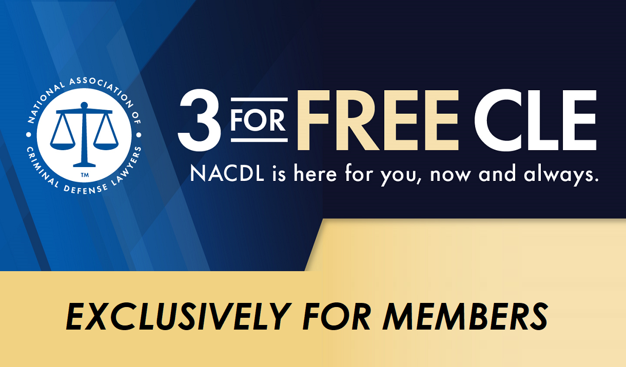 3 for FREE CLE - January (Members Only) Cover