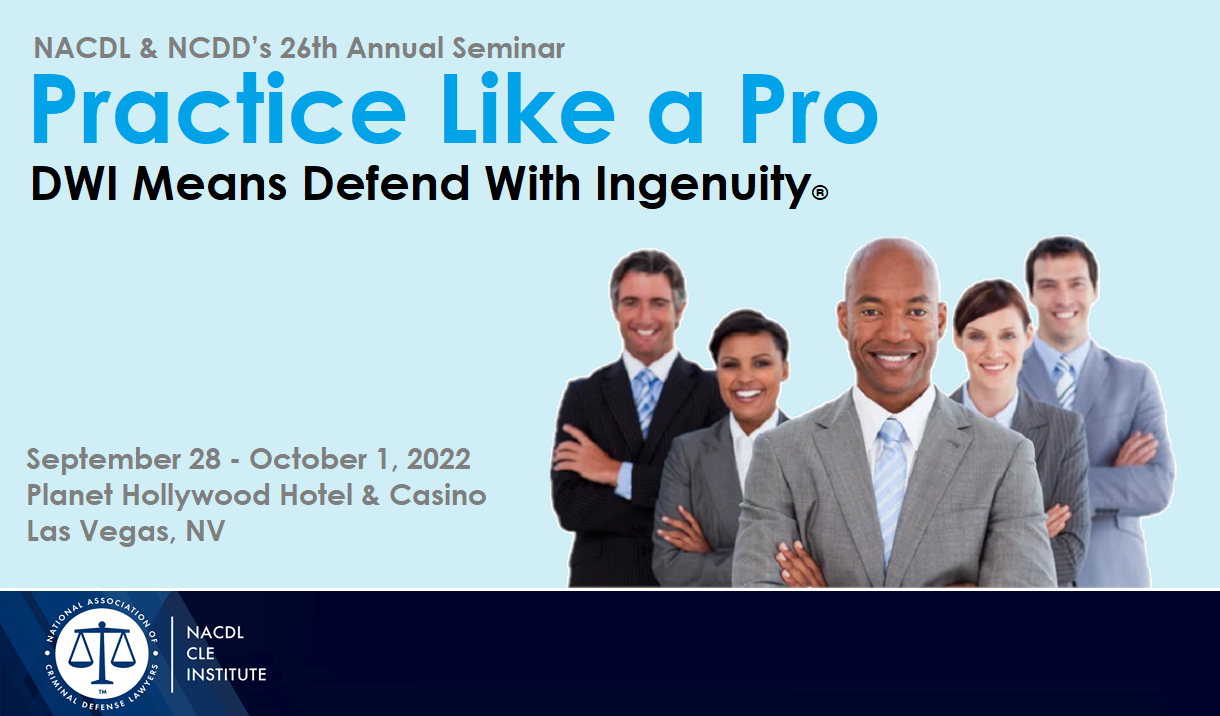 2022 DWI Means Defend With Ingenuity Seminar Cover