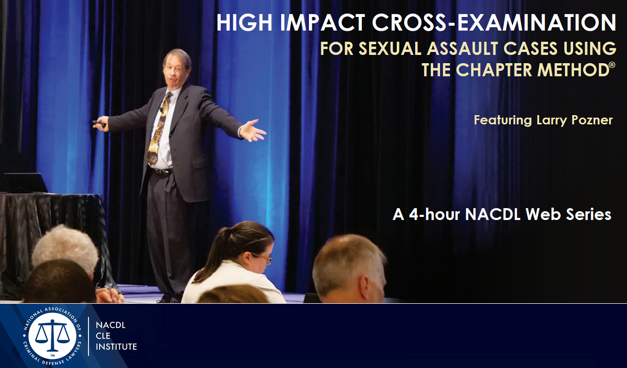 High Impact Cross-Examination for Sexual Assault Cases Cover