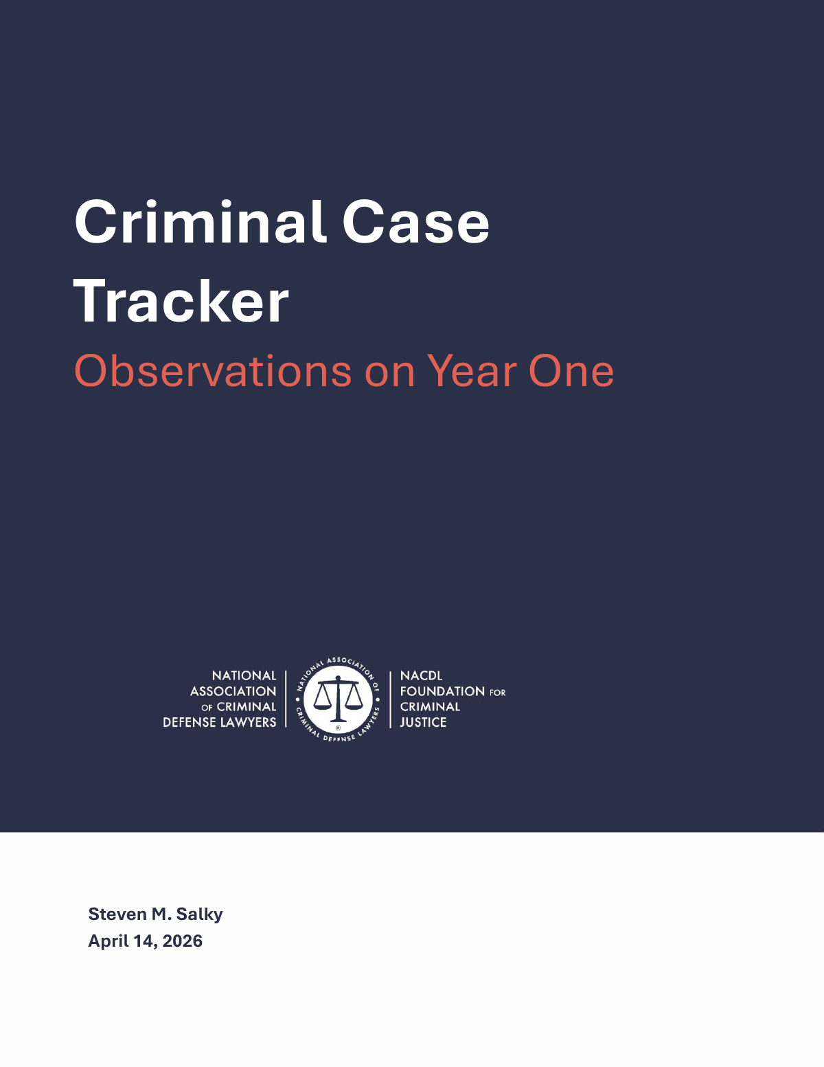 Case Tracker: Observations on Year One Cover