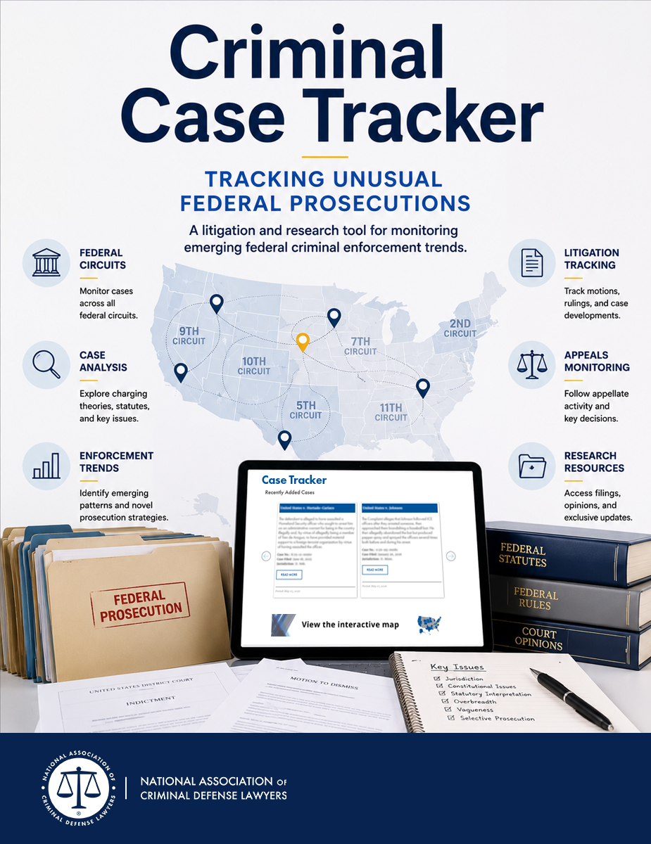 NACDL Criminal Case Tracker Cover