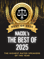 Cover The Best of 2025: Highest Rated NACDL Speakers of the Year