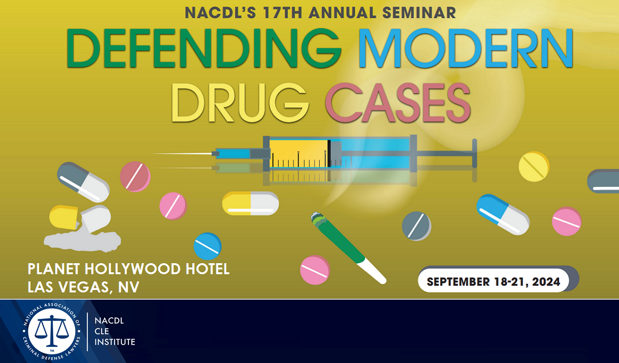 2024 Defending Modern Drug Cases Seminar Cover