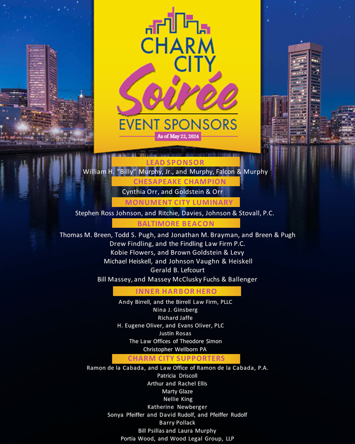 Balt. Event List of Sponsors 6.18.24
